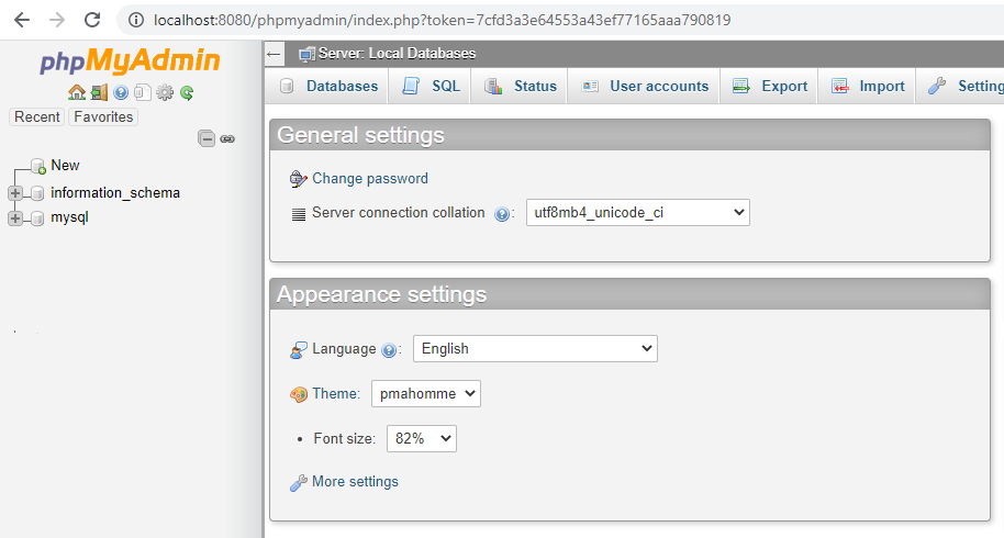mysql-phpmyadmin-konsol