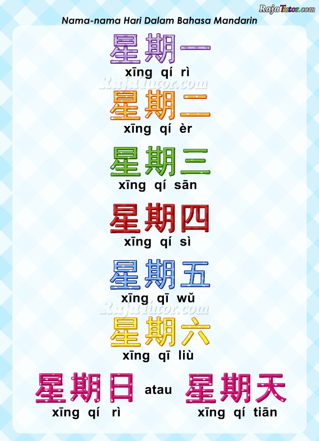 belajar-mandarin-nama-hari